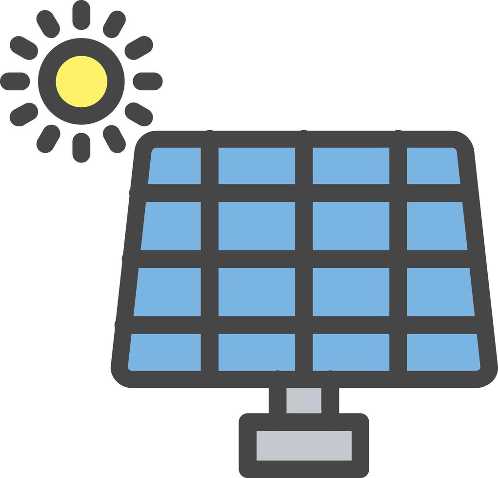 conception d'icône de vecteur de panneau solaire