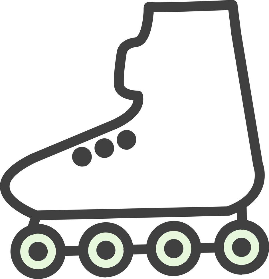 conception d'icône de vecteur de patinage