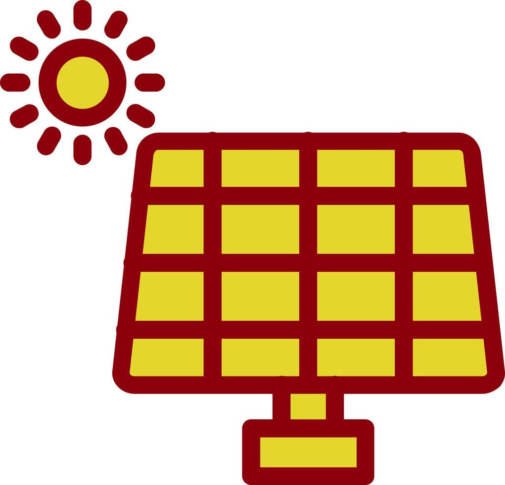 conception d'icône de vecteur de panneau solaire