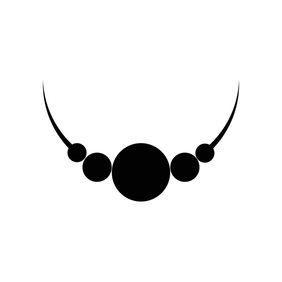 logo collier noir vecteur