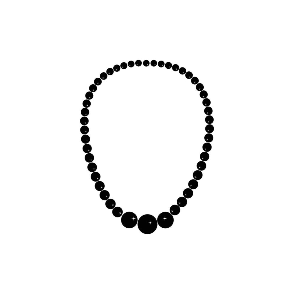 logo collier noir vecteur