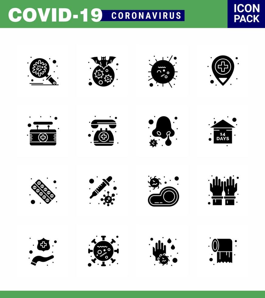 coronavirus 2019ncov covid19 ensemble d'icônes de prévention virus de l'hôpital médical virus mers coronavirus viral 2019nov éléments de conception de vecteur de maladie