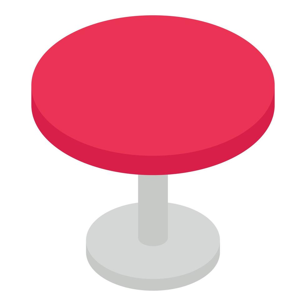 icône de la table ronde, style isométrique vecteur