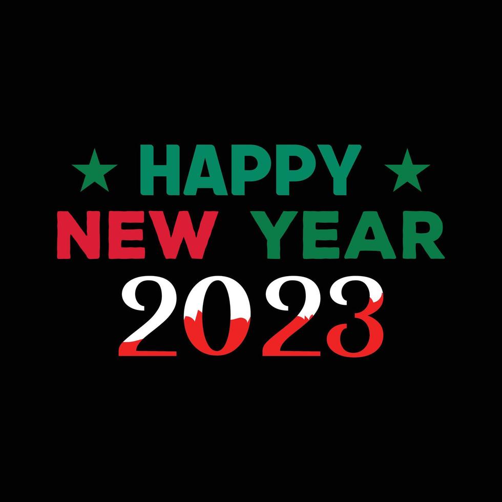 tee shirt bonne année 2023 vecteur