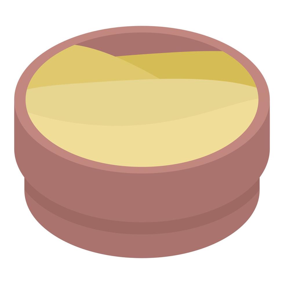 icône de mayonnaise maison, style isométrique vecteur