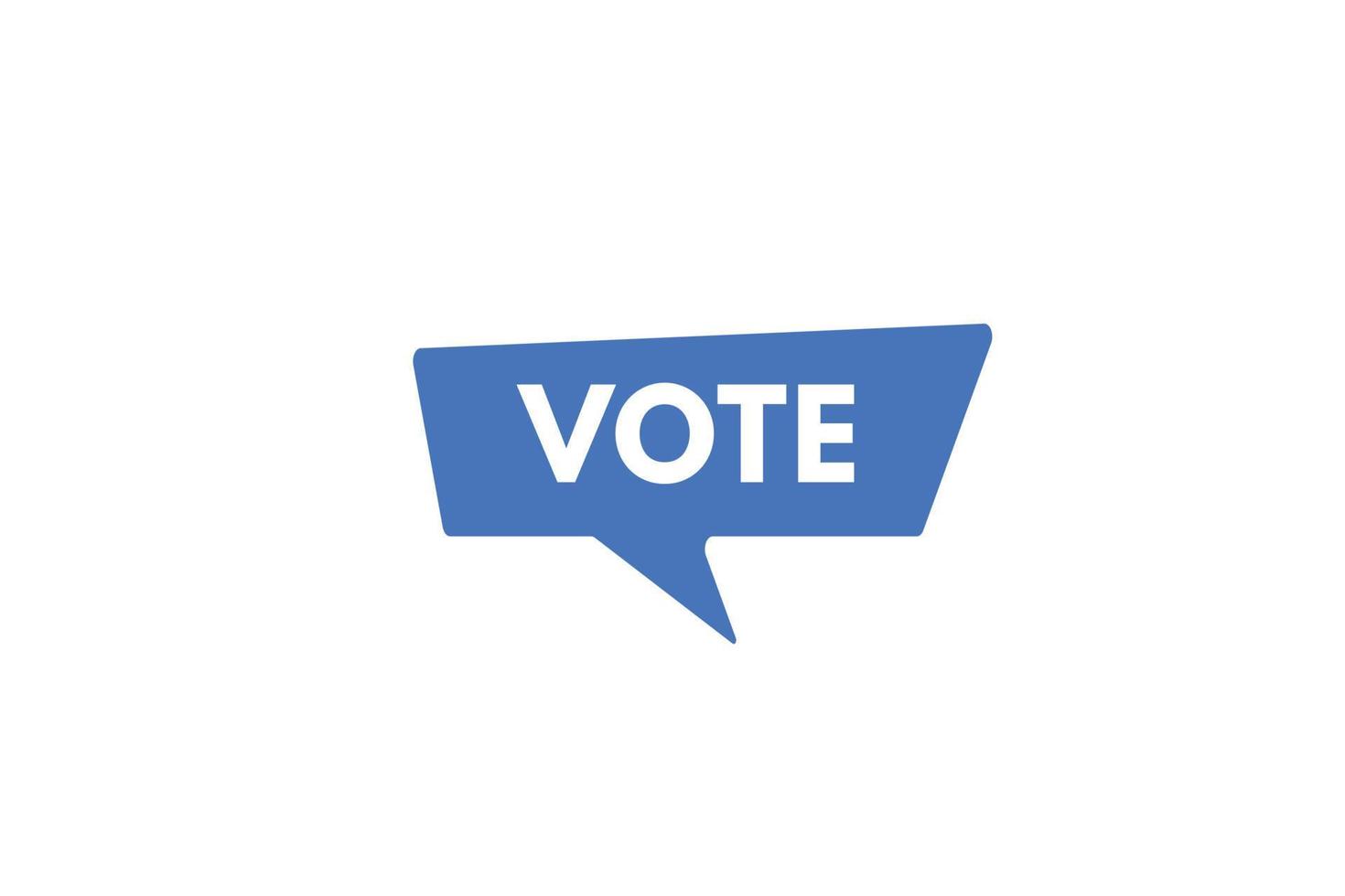 bouton de texte de vote. vote signe icône étiquette autocollant web boutons vecteur