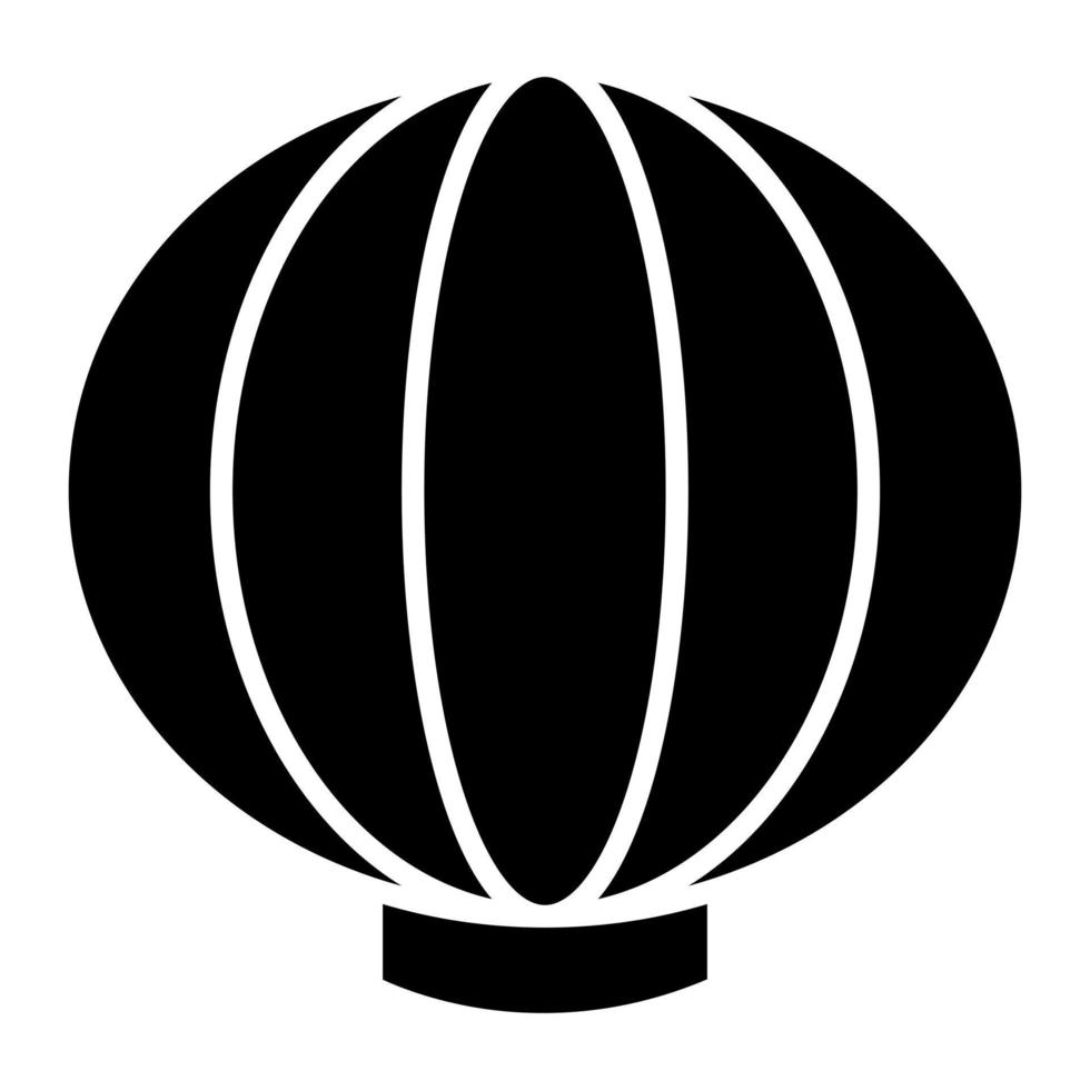 icône de glyphe de lanterne céleste vecteur
