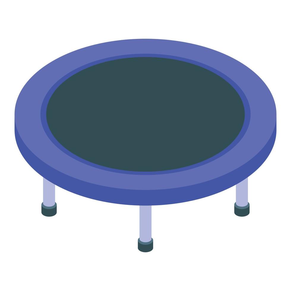 icône de trampoline de terrain de jeu, style isométrique vecteur