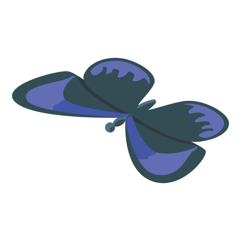 icône papillon d'été, style isométrique vecteur
