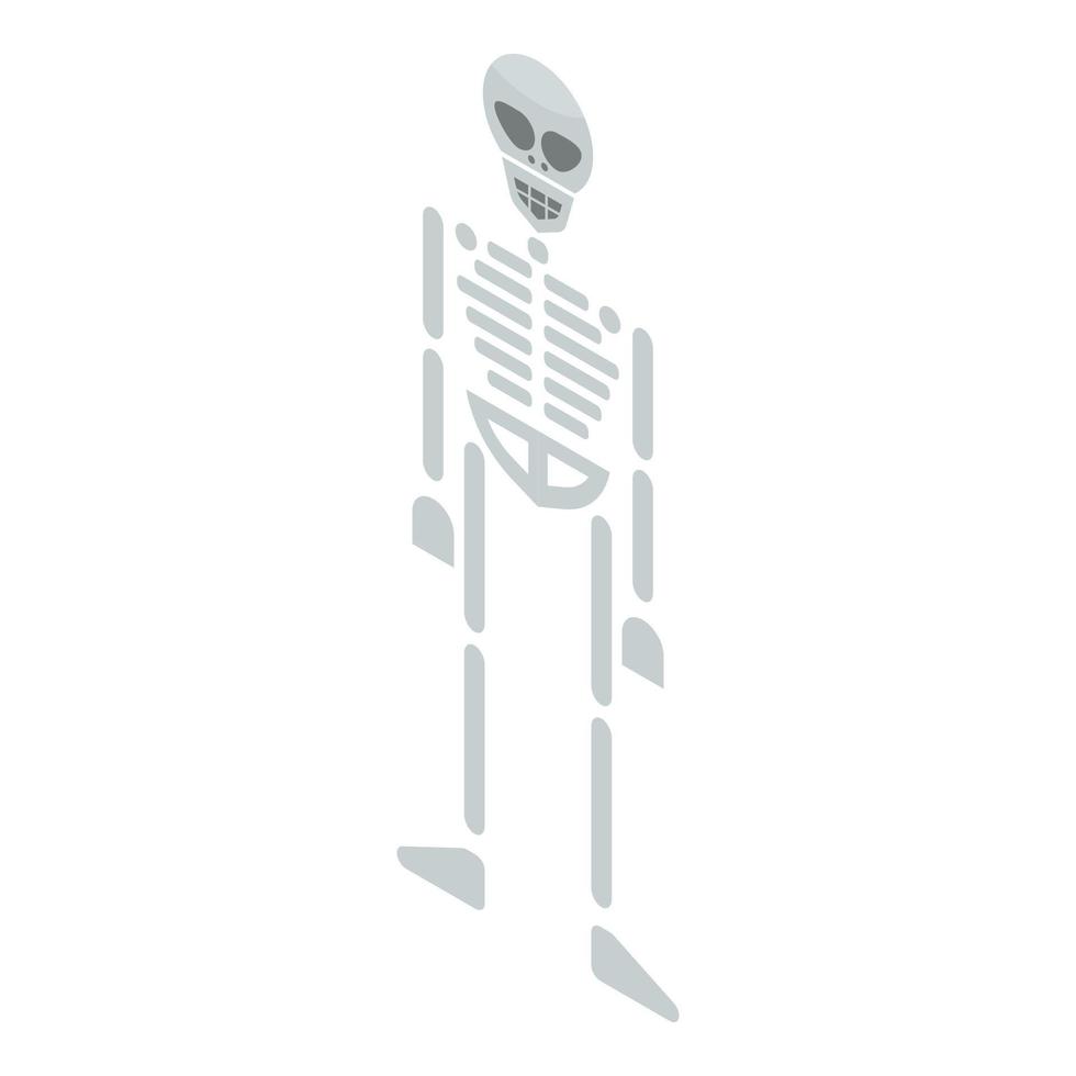 icône squelette, style isométrique vecteur