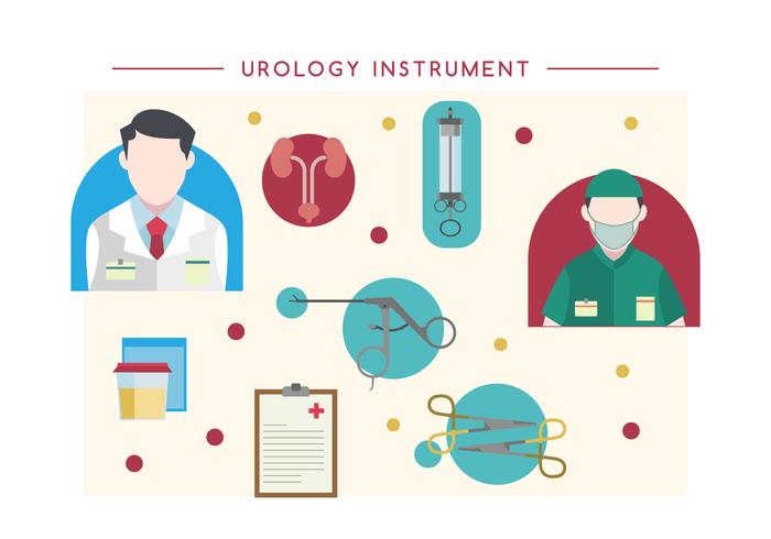 Vecteur d'instrument d'urologie gratuit