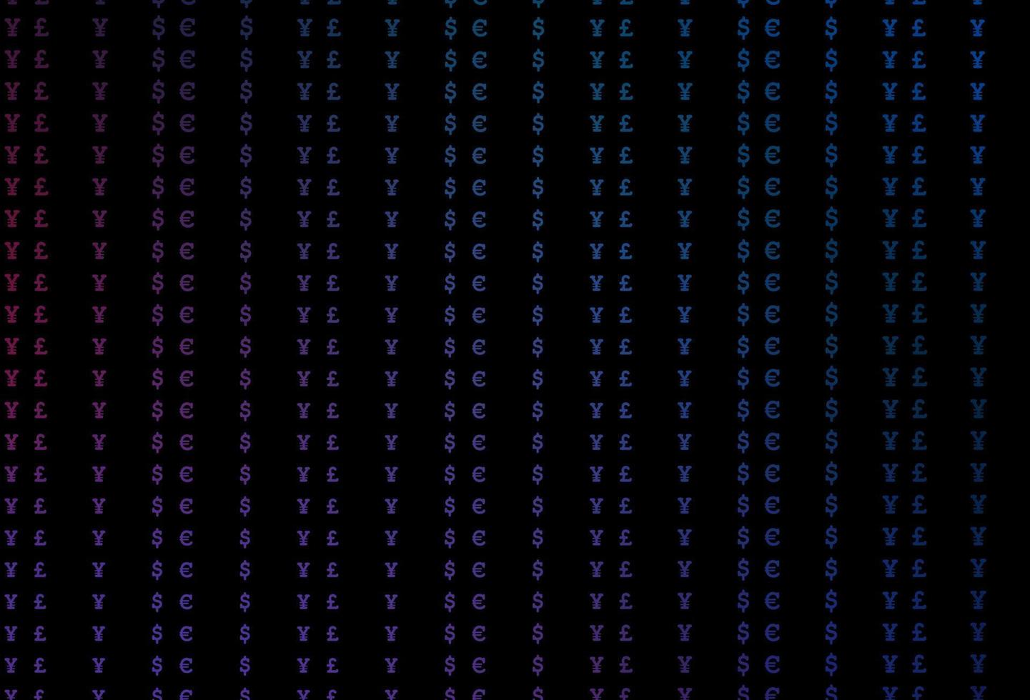 modèle vectoriel bleu foncé, rouge avec eur, usd, gbp, jpy.