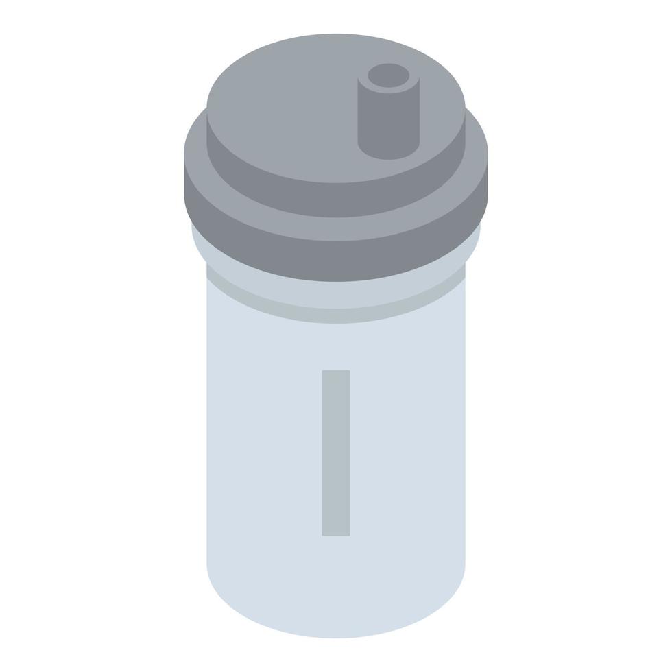 icône de shaker de boisson, style isométrique vecteur