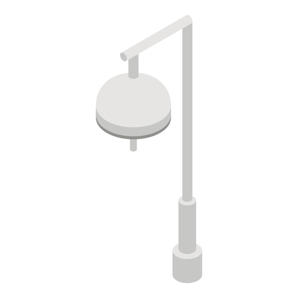 icône de lampe de salle chirurgicale, style isométrique vecteur
