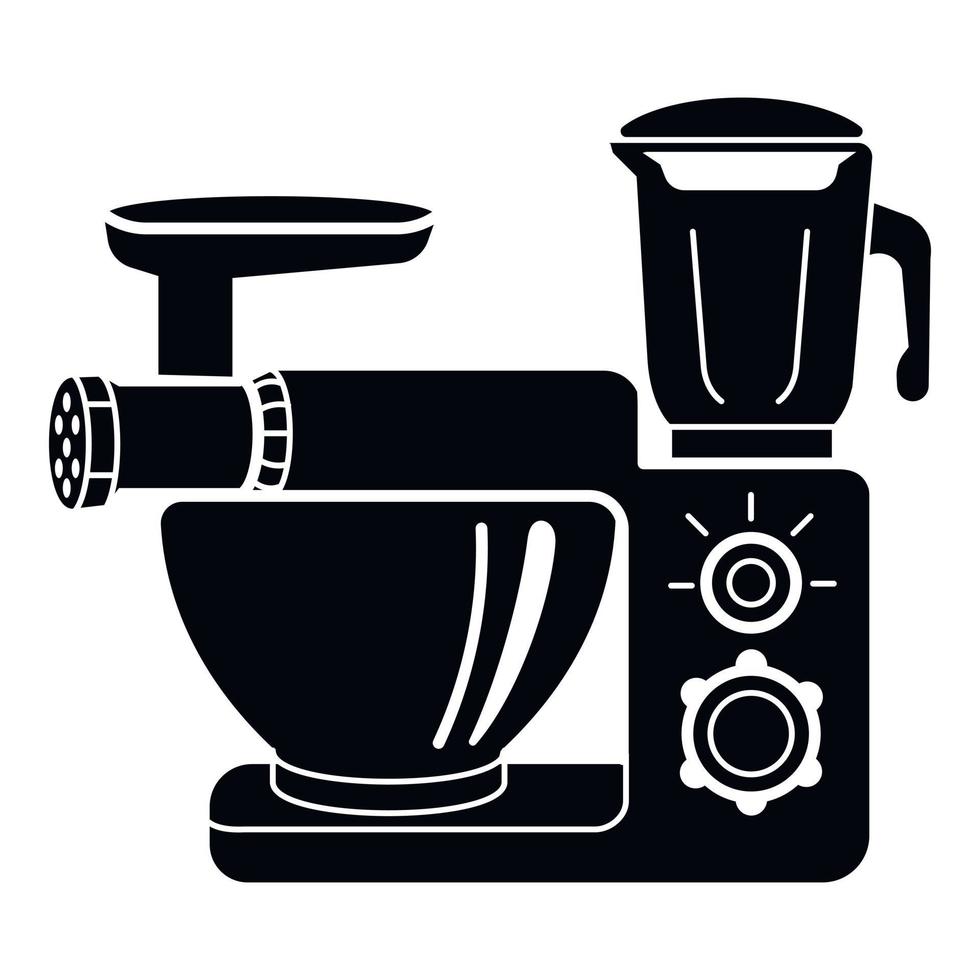 icône de mélangeur de nourriture, style simple vecteur
