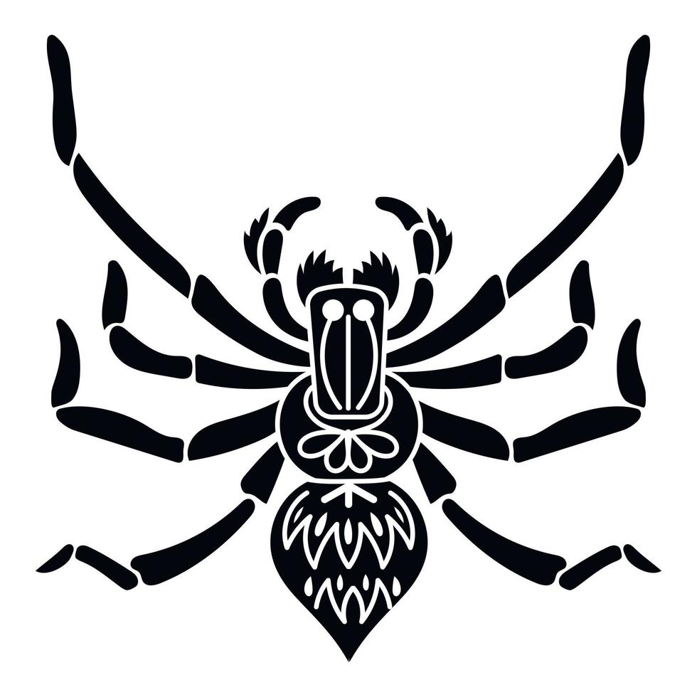 icône araignée libellule, style simple vecteur