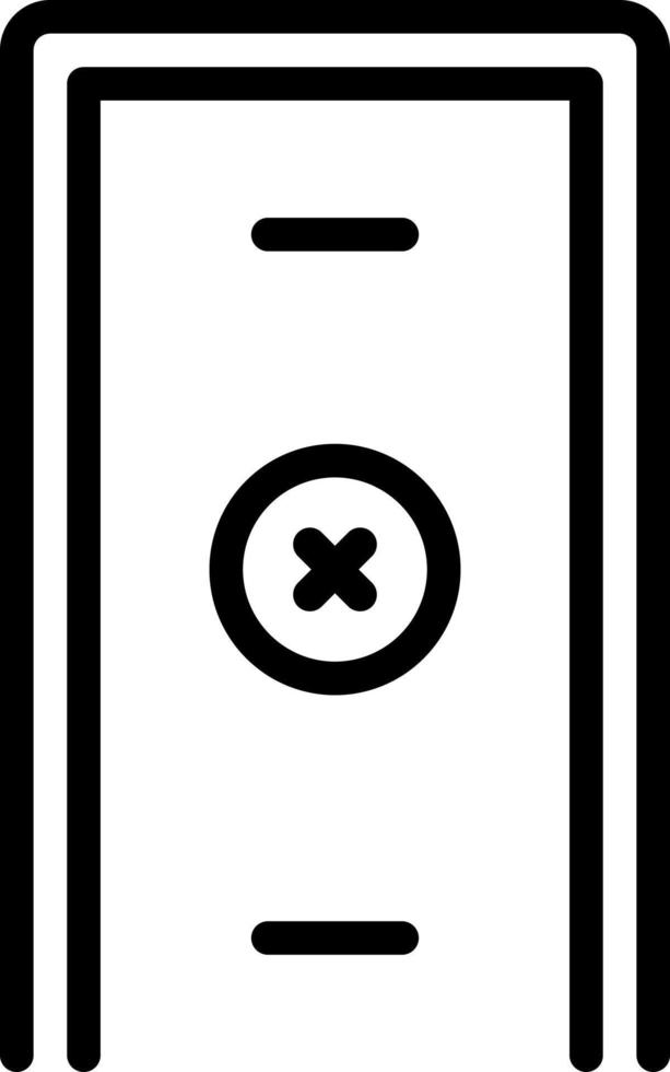 icône de ligne pour la fermeture vecteur