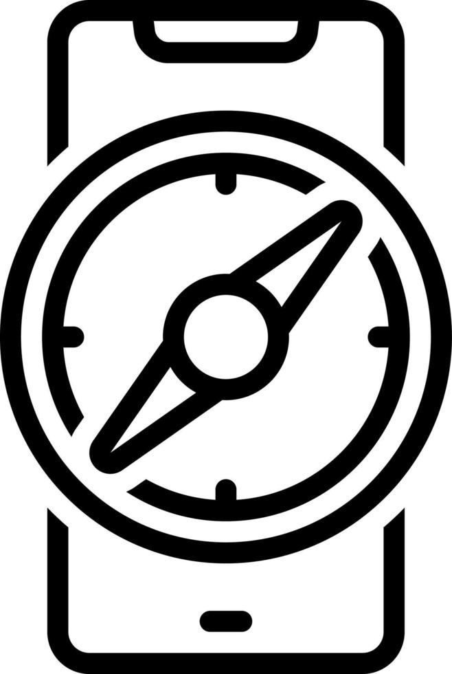 icône de ligne pour le navigateur vecteur
