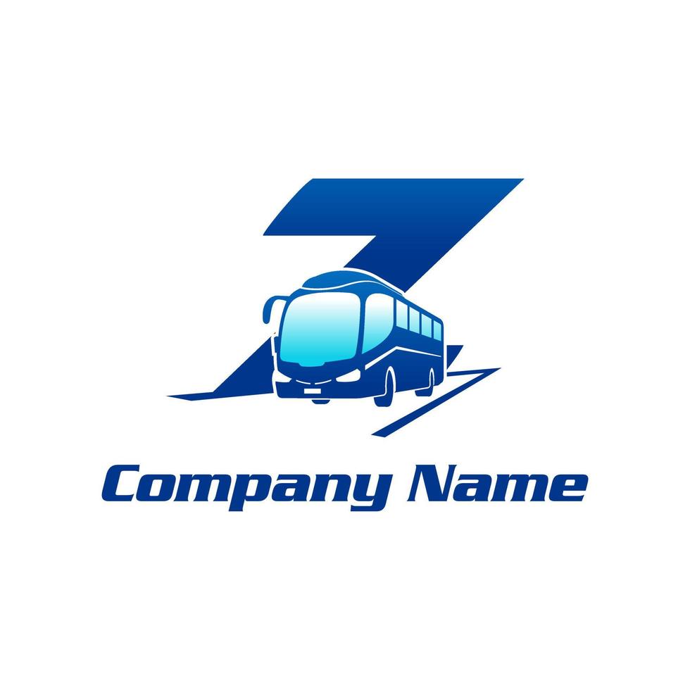 logo initial du bus z vecteur