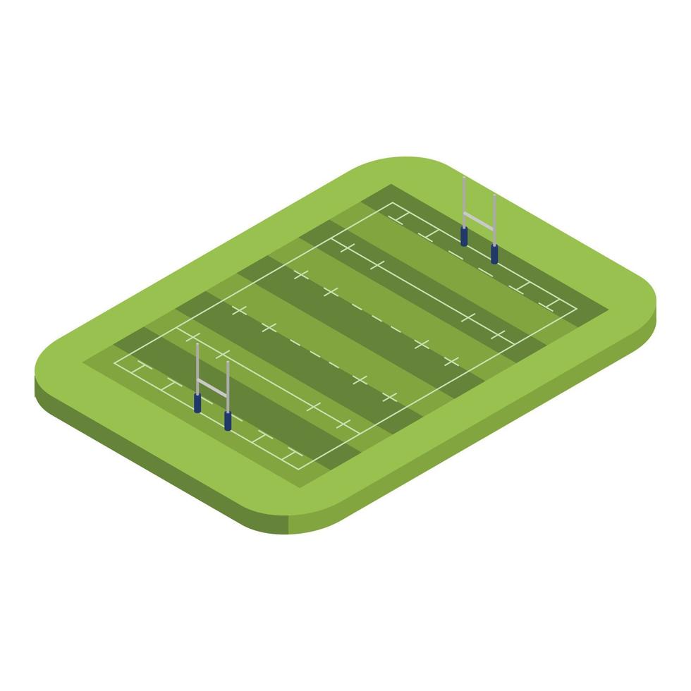icône de terrain de football américain, style isométrique vecteur