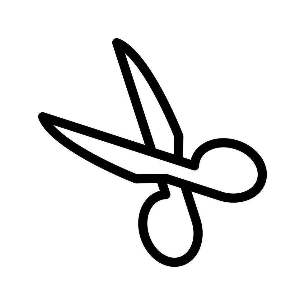 illustration vectorielle de ciseaux sur un fond. symboles de qualité premium. icônes vectorielles pour le concept et la conception graphique. vecteur