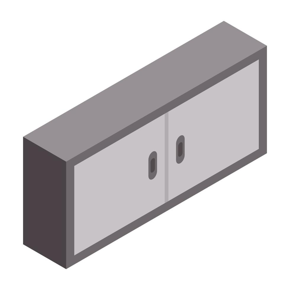icône de meubles de garage, style isométrique vecteur