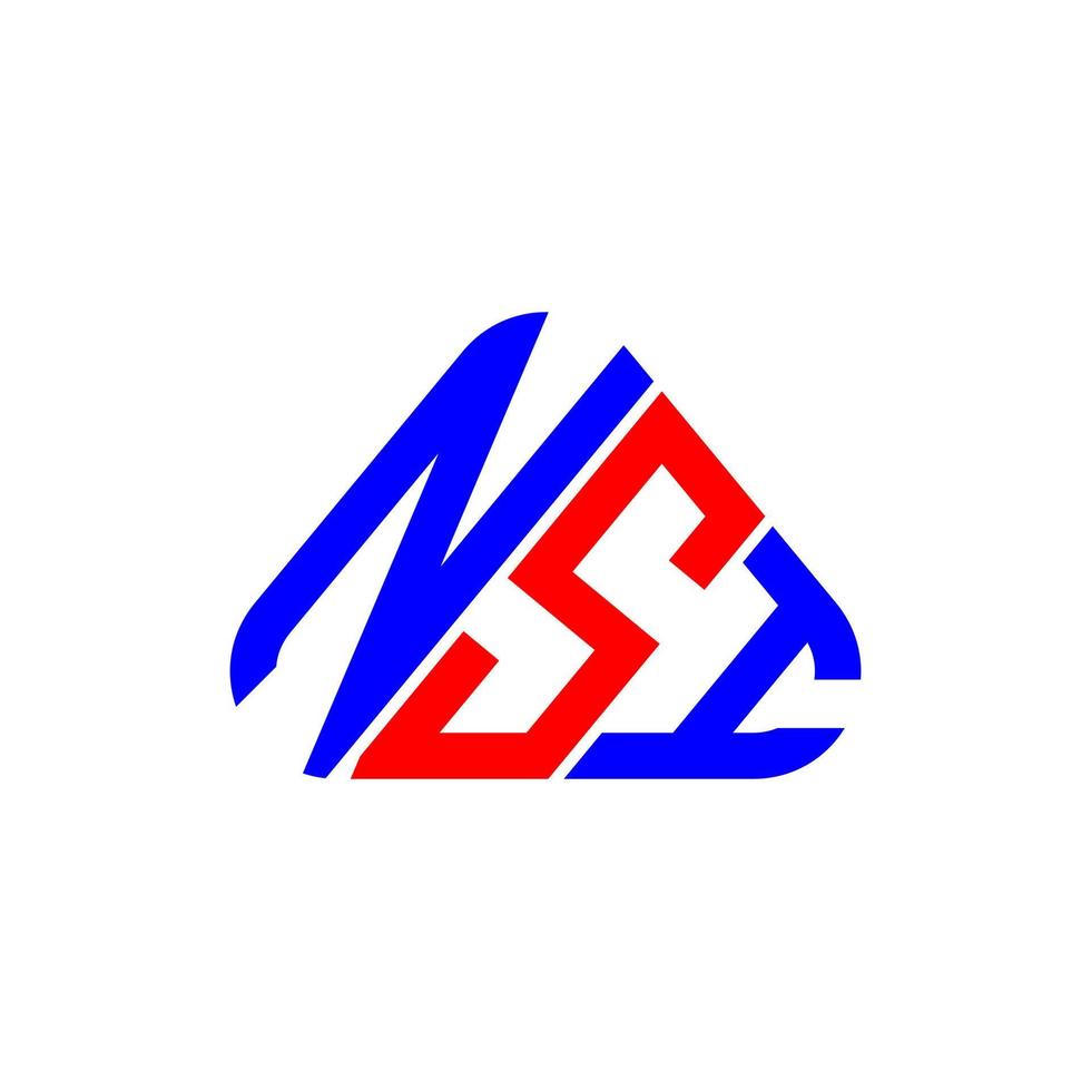 conception créative du logo de la lettre nsi avec graphique vectoriel, logo simple et moderne de la nsi. vecteur