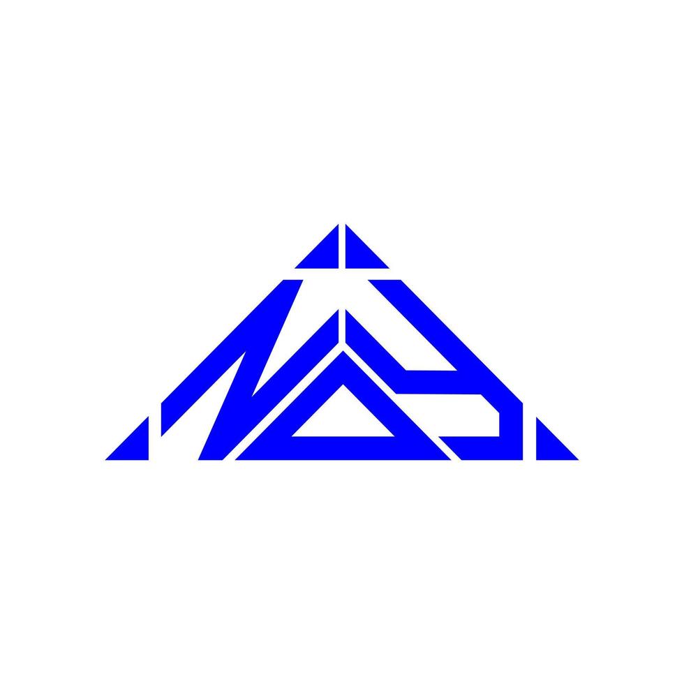 conception créative du logo de lettre noy avec graphique vectoriel, logo noy simple et moderne. vecteur