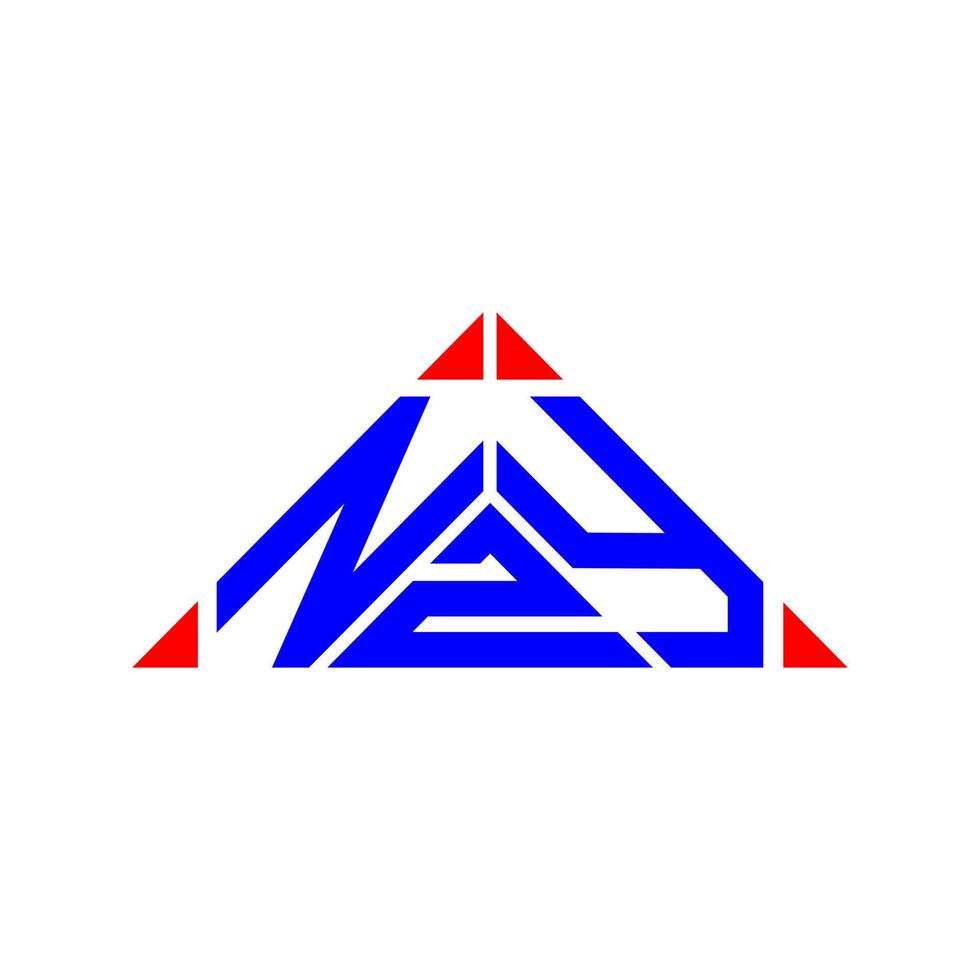 conception créative du logo de lettre nzy avec graphique vectoriel, logo simple et moderne nzy. vecteur