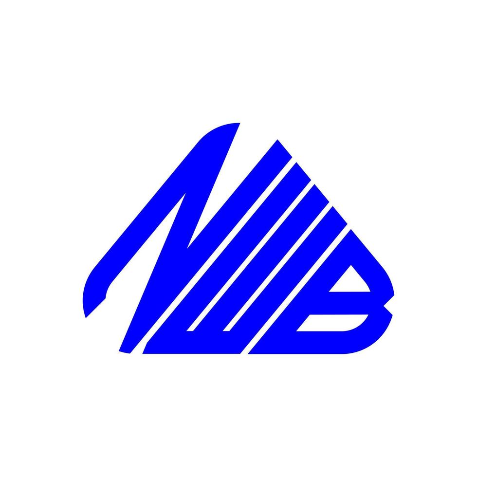 conception créative du logo de lettre nwb avec graphique vectoriel, logo simple et moderne nwb. vecteur