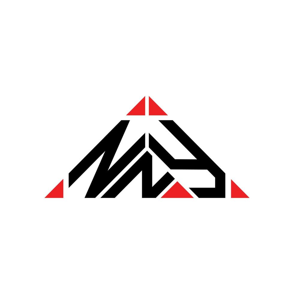 conception créative du logo de lettre ny avec graphique vectoriel, logo ny simple et moderne. vecteur