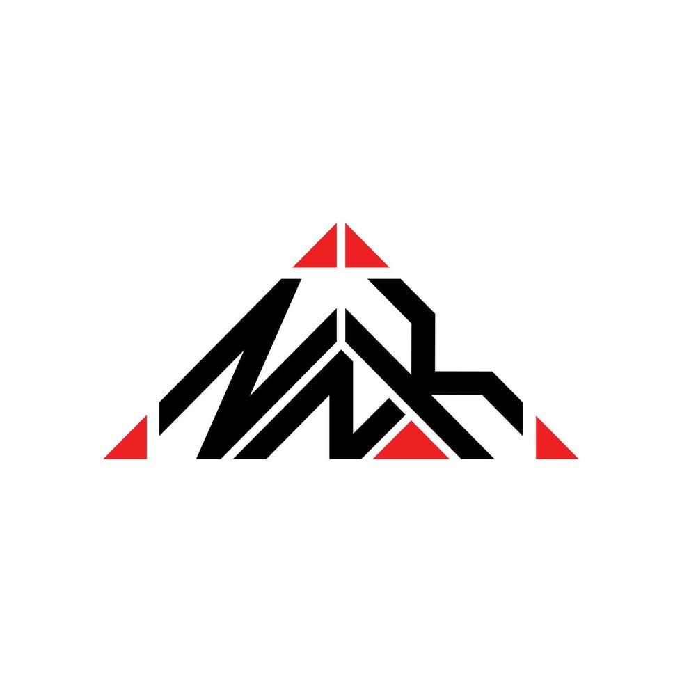 conception créative du logo de lettre nnk avec graphique vectoriel, logo nnk simple et moderne. vecteur