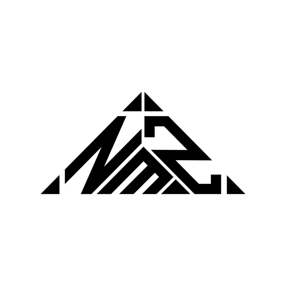 conception créative du logo nmz letter avec graphique vectoriel, logo nmz simple et moderne. vecteur