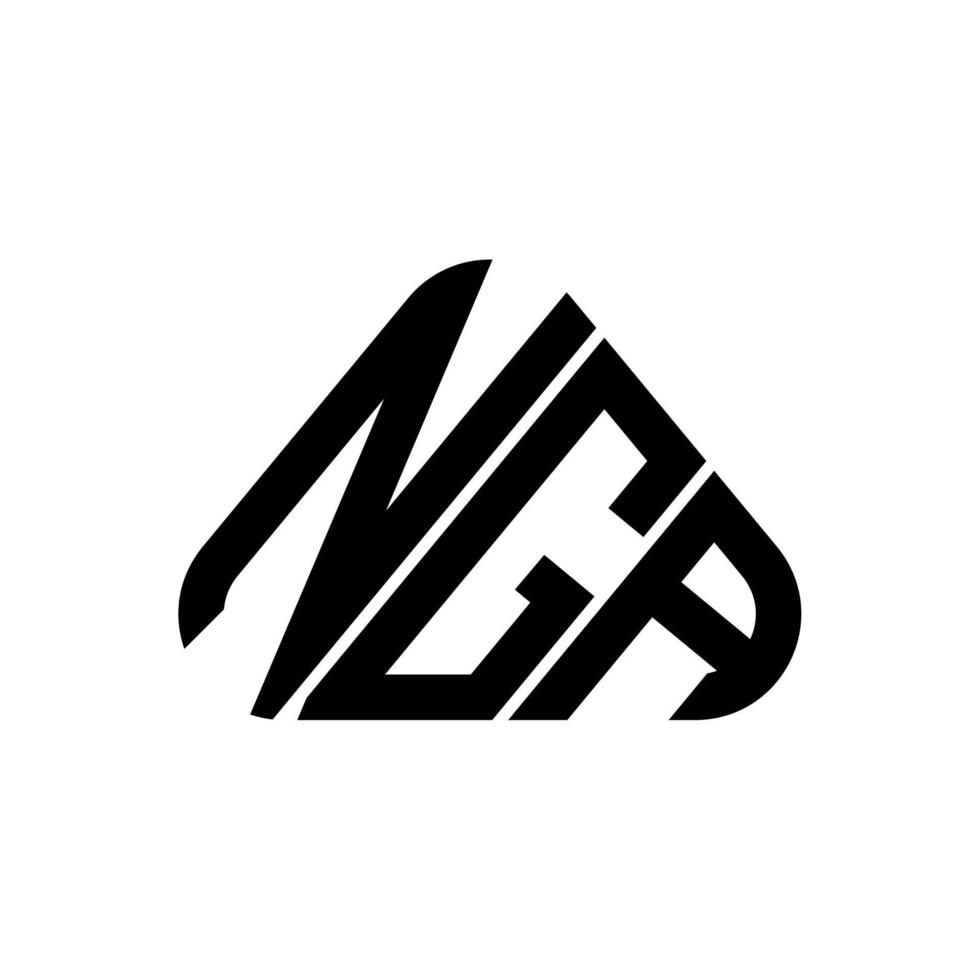 conception créative du logo de lettre nga avec graphique vectoriel, logo nga simple et moderne. vecteur