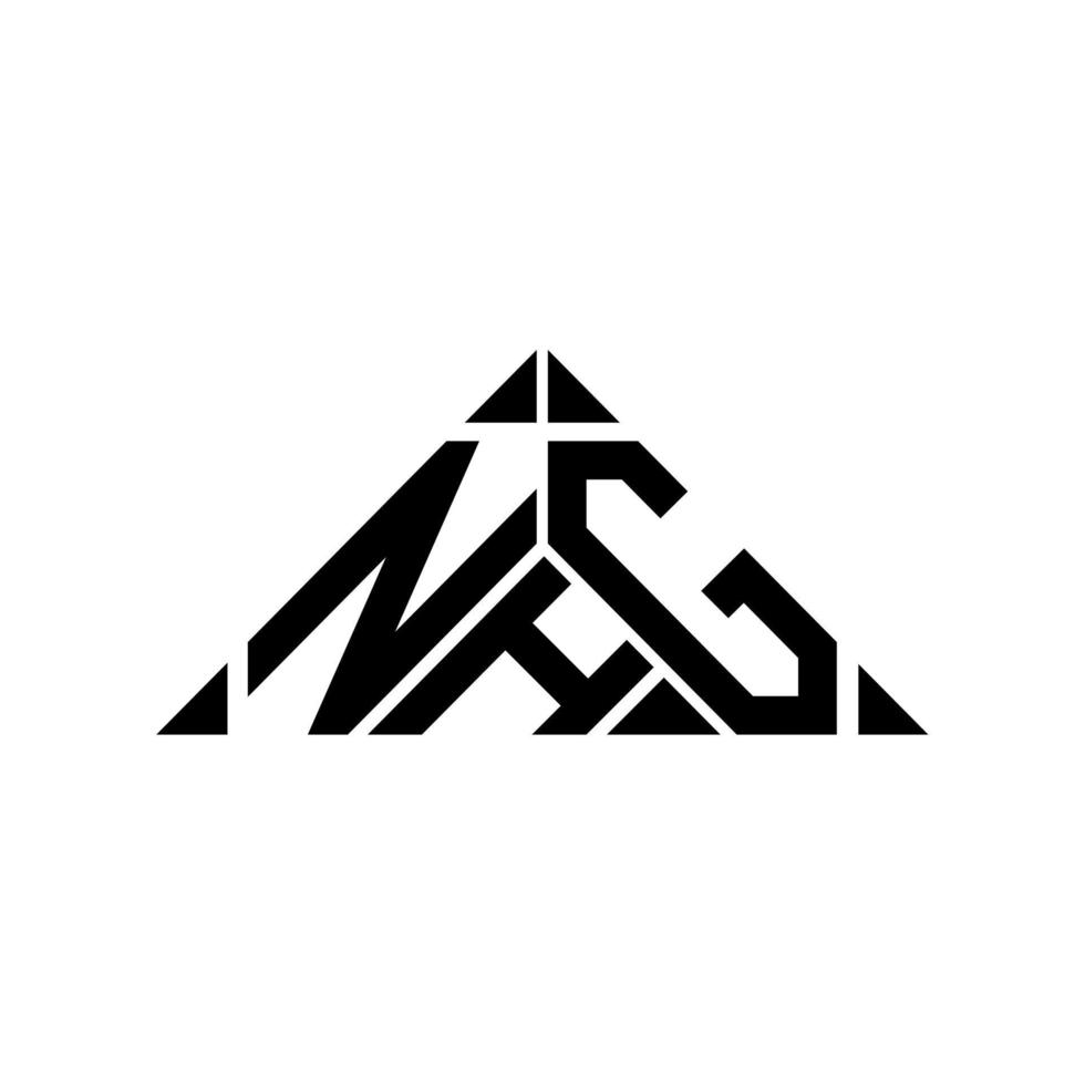 conception créative du logo de lettre nhg avec graphique vectoriel, logo nhg simple et moderne. vecteur