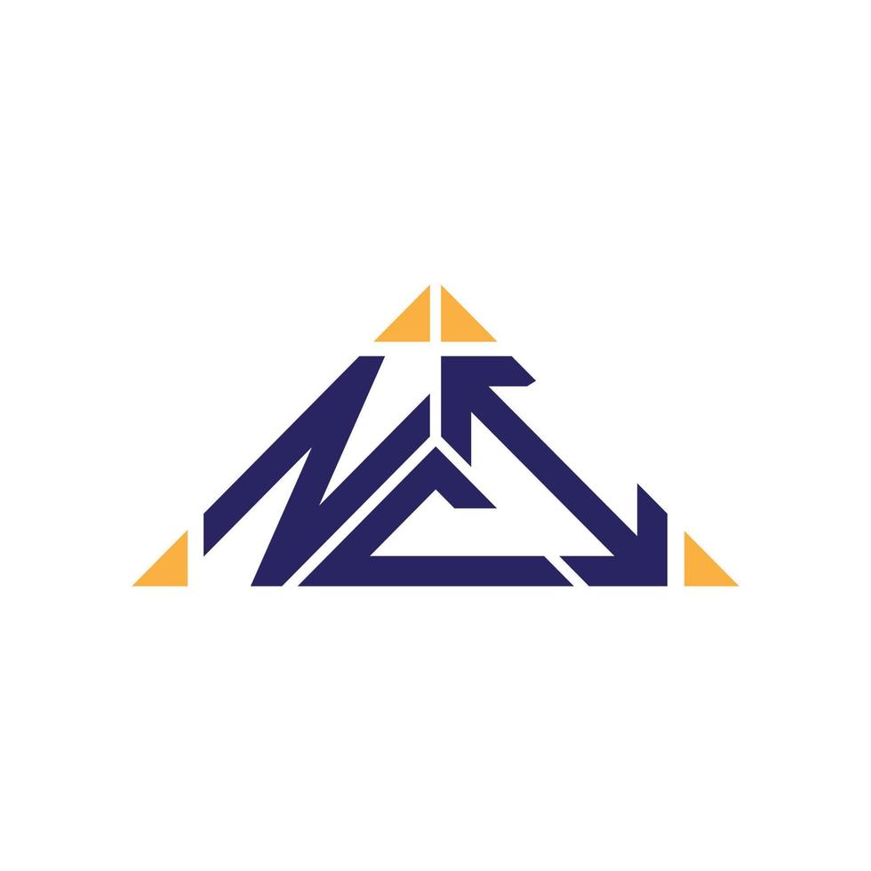 conception créative du logo de la lettre nci avec graphique vectoriel, logo simple et moderne de la nci. vecteur