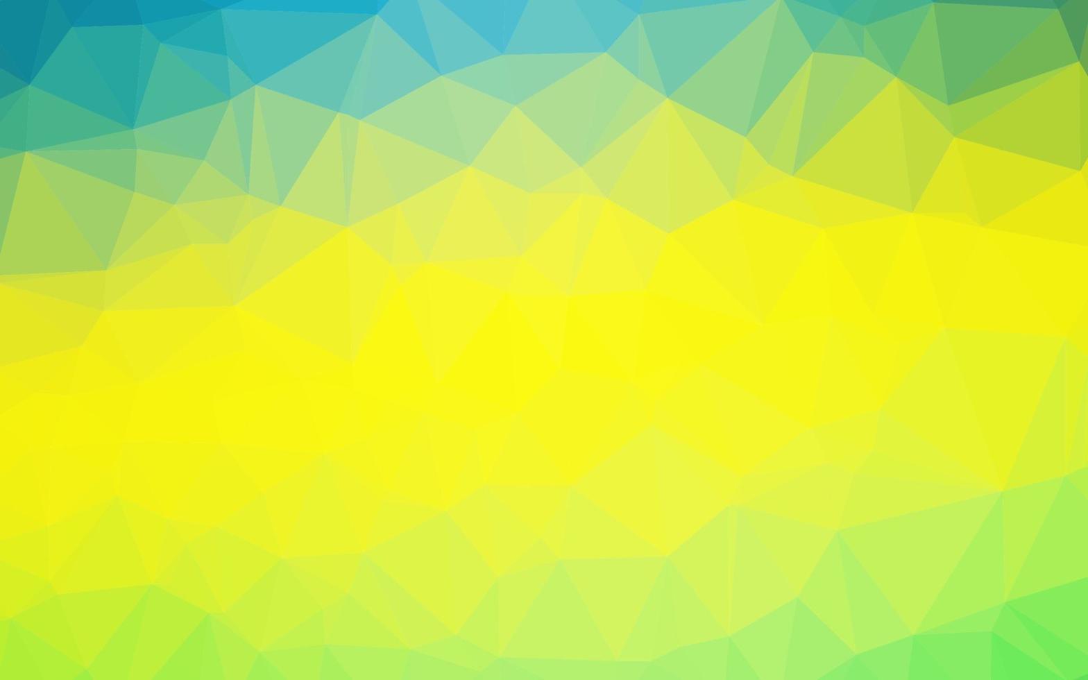 modèle de triangle flou vectoriel vert clair et jaune.