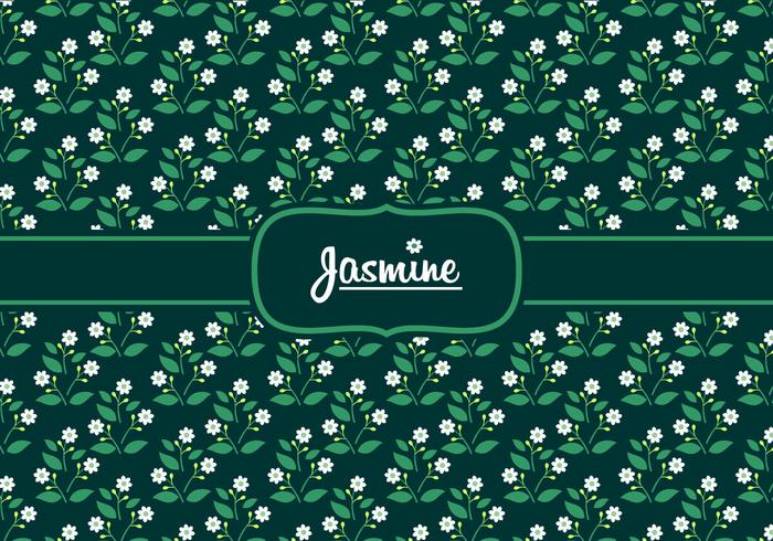 Vecteur libre de motif jasmine disty