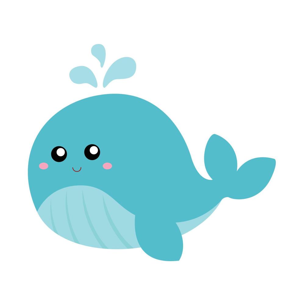 animal sous l'eau baleine illustration vecteur clipart