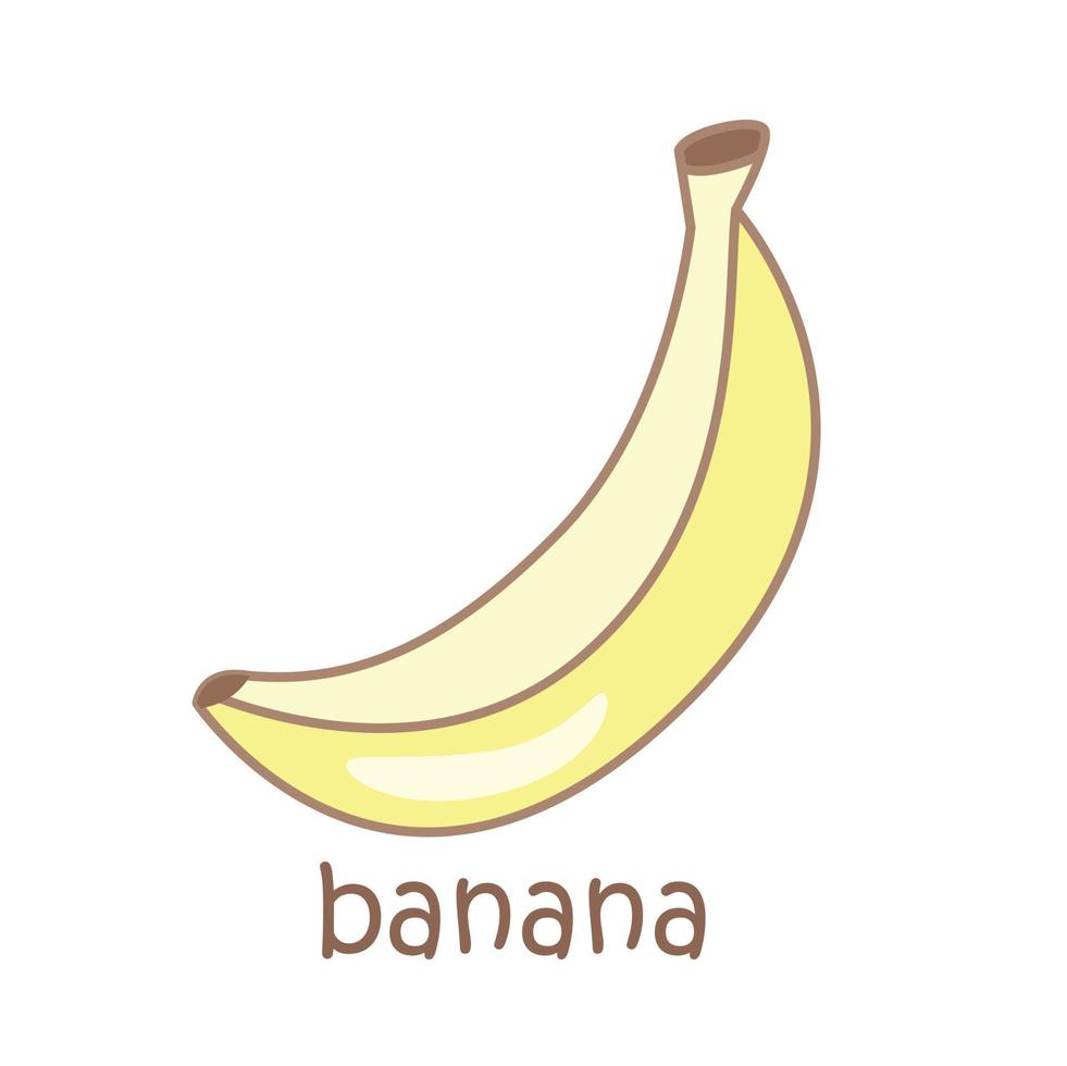 alphabet b pour la banane illustration clipart vectoriel