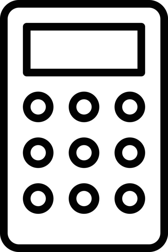 illustration vectorielle de la calculatrice sur un fond. symboles de qualité premium. icônes vectorielles pour le concept et la conception graphique. vecteur