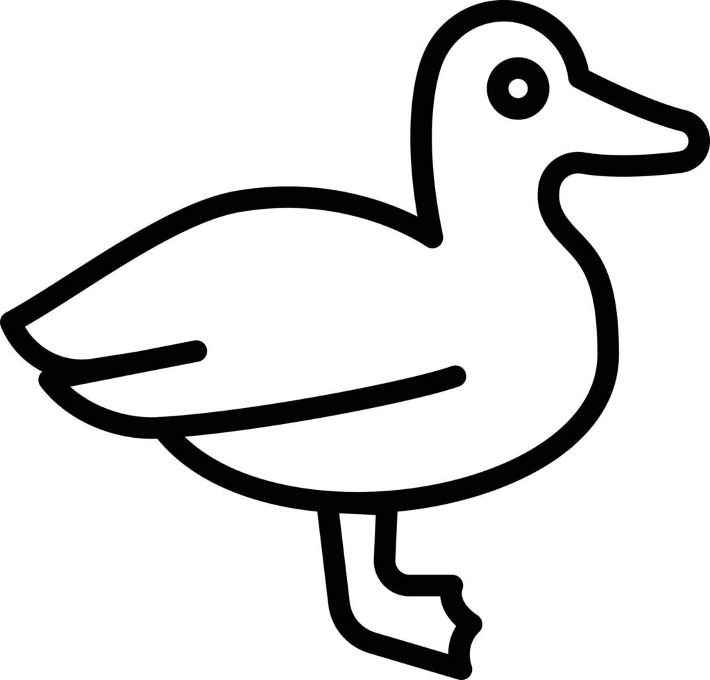 illustration vectorielle de canard sur fond.symboles de qualité premium.icônes vectorielles pour le concept et la conception graphique. vecteur