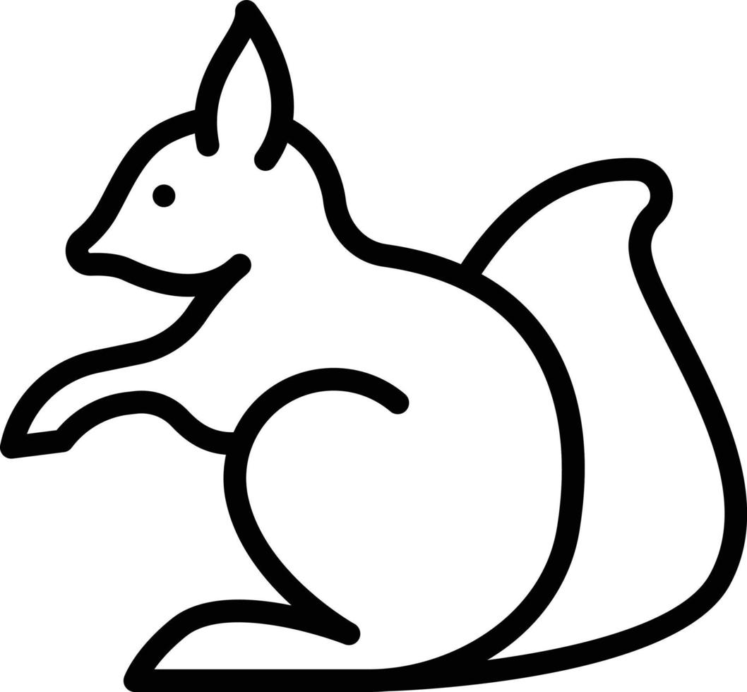 illustration vectorielle d'écureuil sur fond.symboles de qualité premium.icônes vectorielles pour le concept et la conception graphique. vecteur