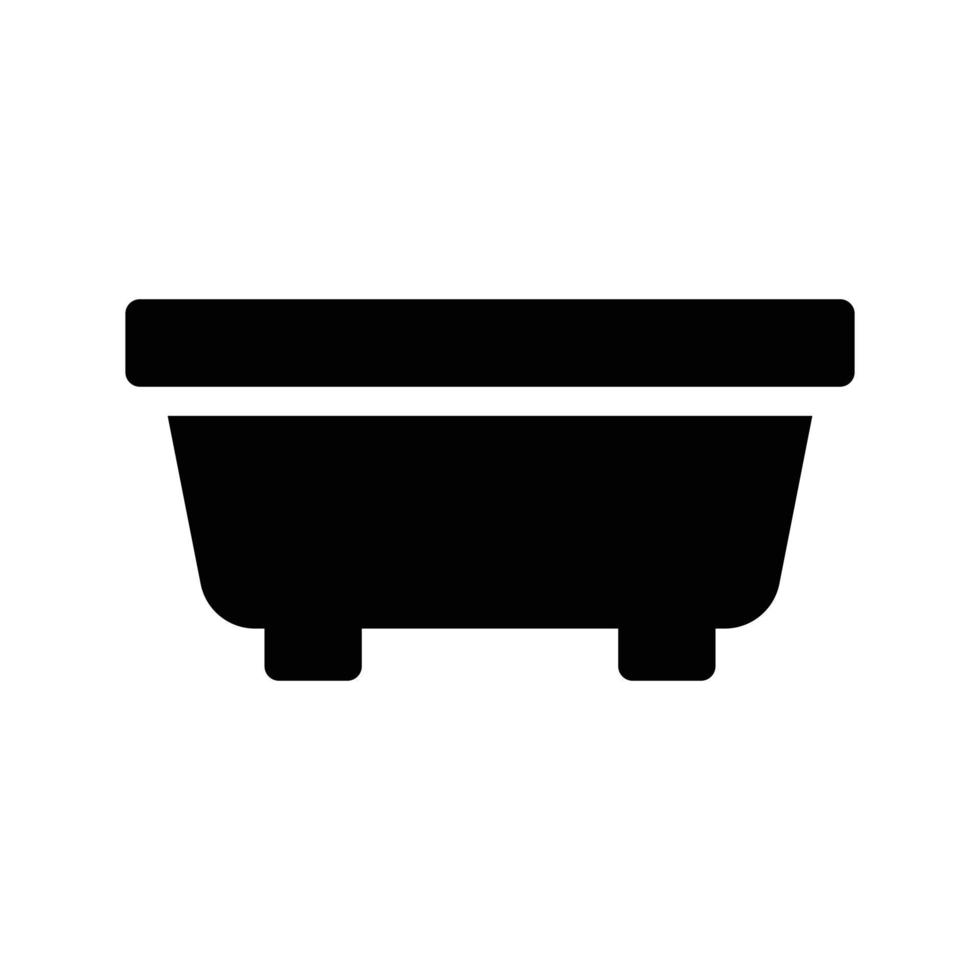 illustration vectorielle de baignoire sur fond.symboles de qualité premium.icônes vectorielles pour le concept et la conception graphique. vecteur