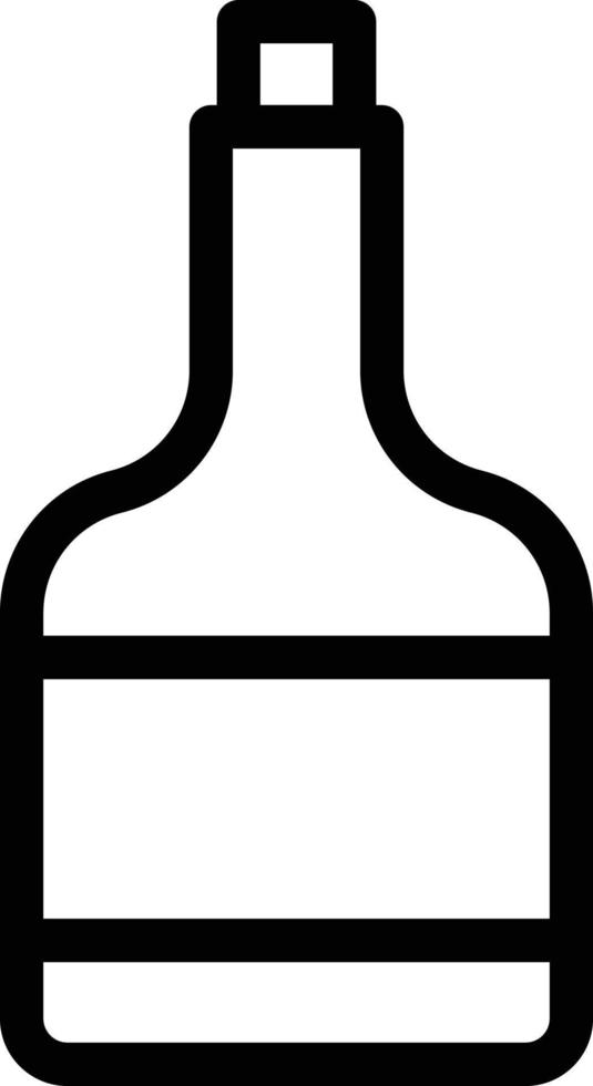 illustration vectorielle de bouteille de vin sur fond. symboles de qualité premium. icônes vectorielles pour le concept et la conception graphique. vecteur