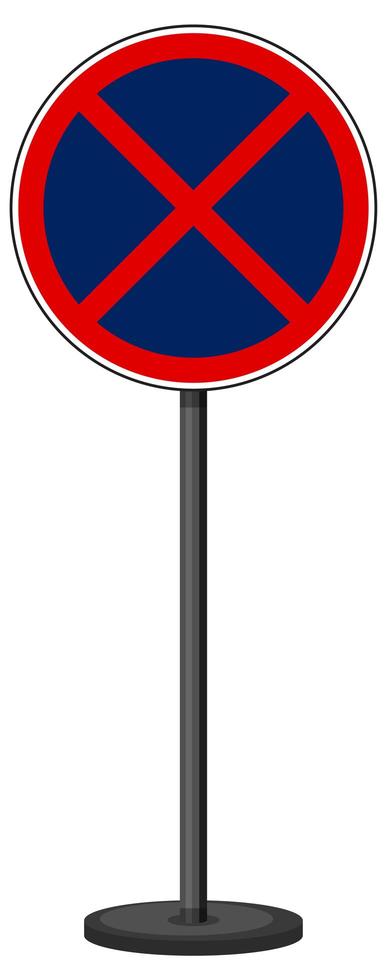 panneau de signalisation rouge sur fond blanc vecteur