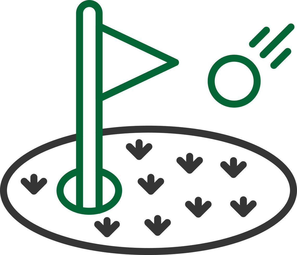 conception d'icônes créatives de golf vecteur