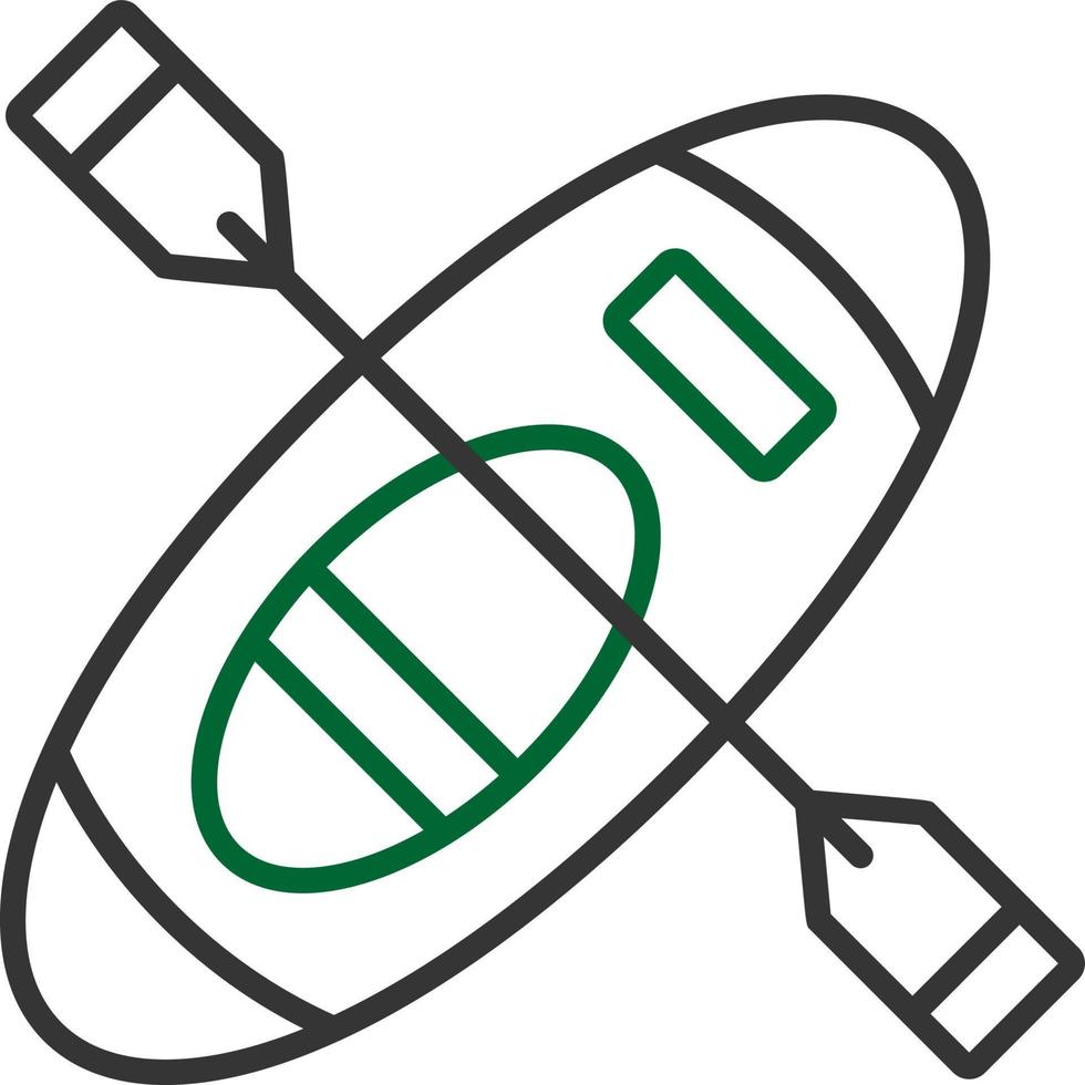 conception d'icône créative de canoë vecteur