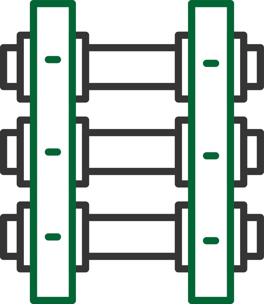 conception d'icônes créatives de voies ferrées vecteur