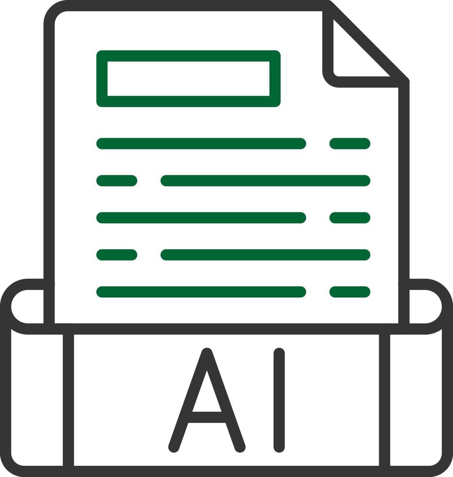 conception d'icône créative ai vecteur